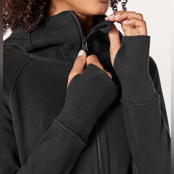 Lululemon Black Scuba Full Zip Hoodie Size 6 - Picture 4 of 7
